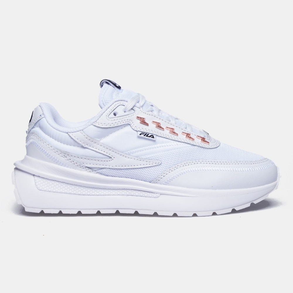 New White Fila Heritage Renno Pierced Women's Shoes Size 9.5 Walking Running